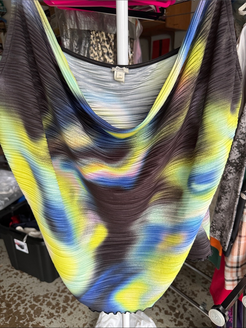 River Island Multicolor Pleated Cowl Neck Camisole